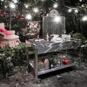 Cucine da esterno in acciaio