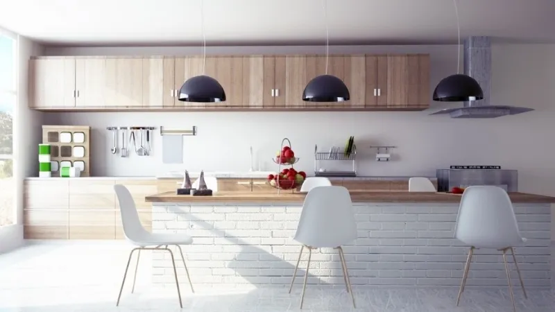 Cucina in muratura moderna