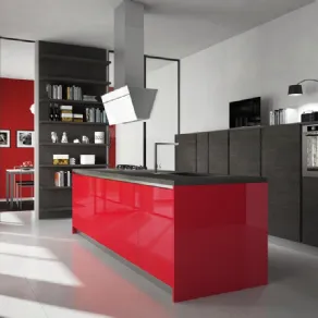 cucina lineare in polimerico