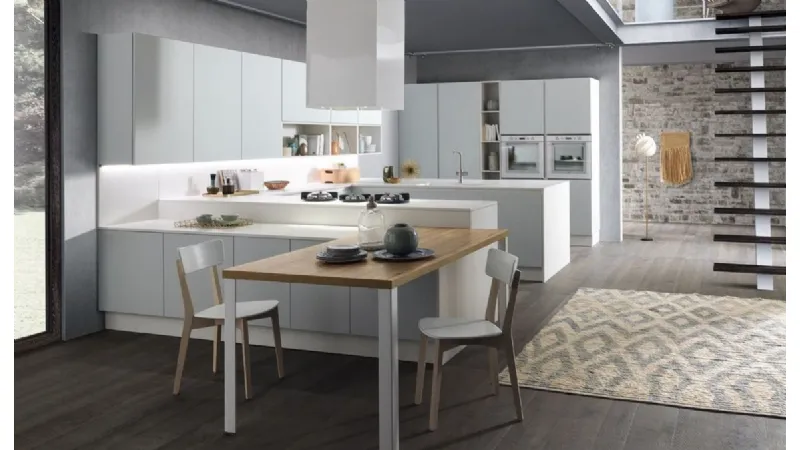 Cucina con penisola Sand di Febal