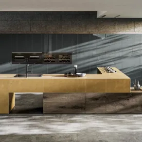 Una versione della cucina 36e8 Metal XGlass