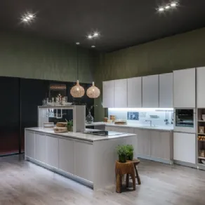 Cucine bianche con isola