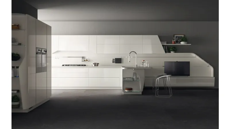 Cucina moderna bianca