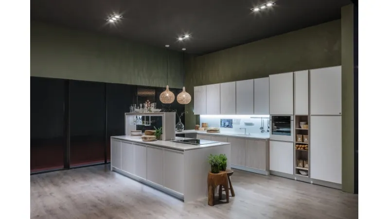 Cucine bianche con isola