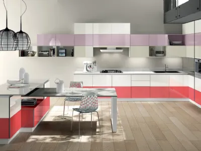 Cucine moderne Scavolini, Experience the red