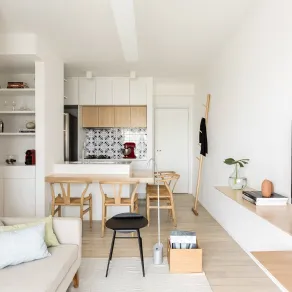 Una cucina piccola open space arredata ad hoc