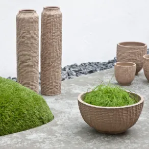 vaso arredo in legno