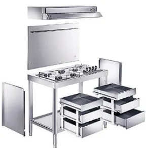 cucina in acciaio inox