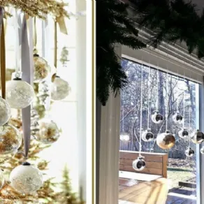 Decorazioni natalizie da appendere, anche per le finestre
