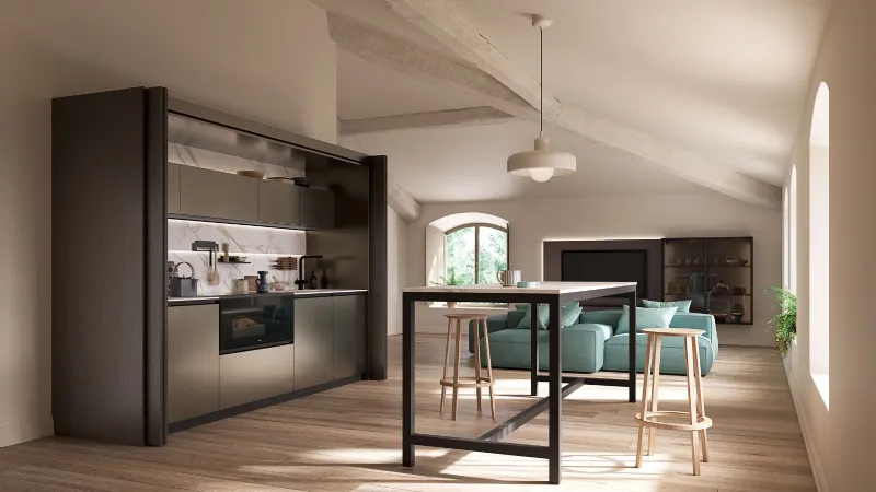 Cucina a scomparsa - Sistema Magneto Lab Duetto