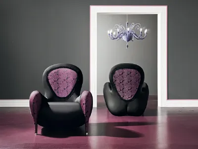 seduta fuxia e nera
