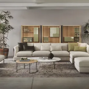 Il divano angolare moderno, seduta confortevole per grandi soggiorni