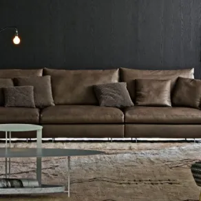divano in pelle Holiday Molteni