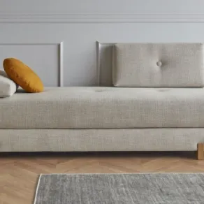 Divano letto Sigmun con rivestimento in poliestere