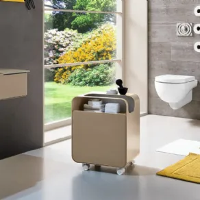 Cassettiera bagno con rotelle Tulip di Arblu