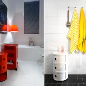 Cassettiera piccola per bagno Componibile di kartell