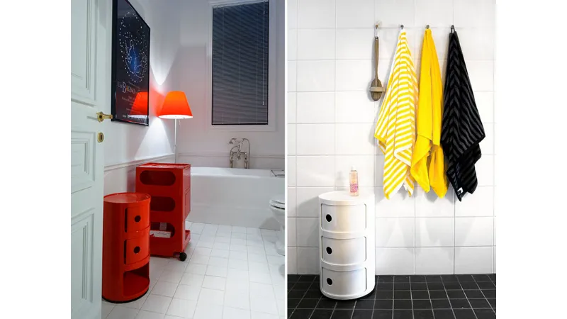 Cassettiera piccola per bagno Componibile di kartell