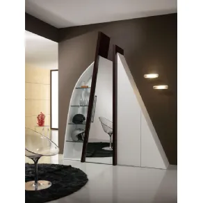 mobile bianco contenitore con specchio
