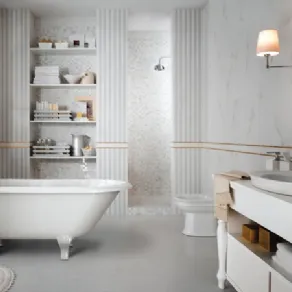 Vasca da bagno tinozza in bagno elegante