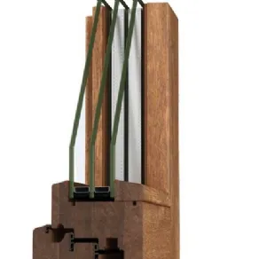 schema tecnico degli strati compositivi della finestra
