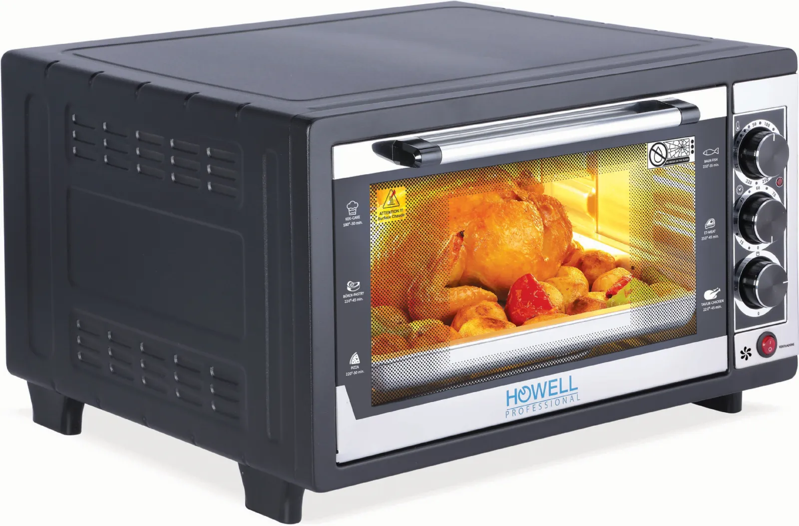 Forno elettrico ventilato con pareti antiaderenti HO.FE3021LPN, Howell