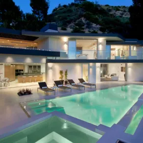 Villa hollywoodiana con piscina