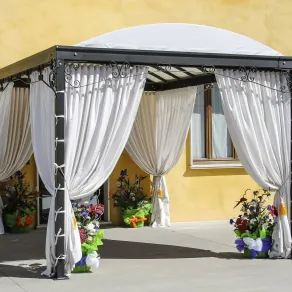 Gazebo in ferro zincato