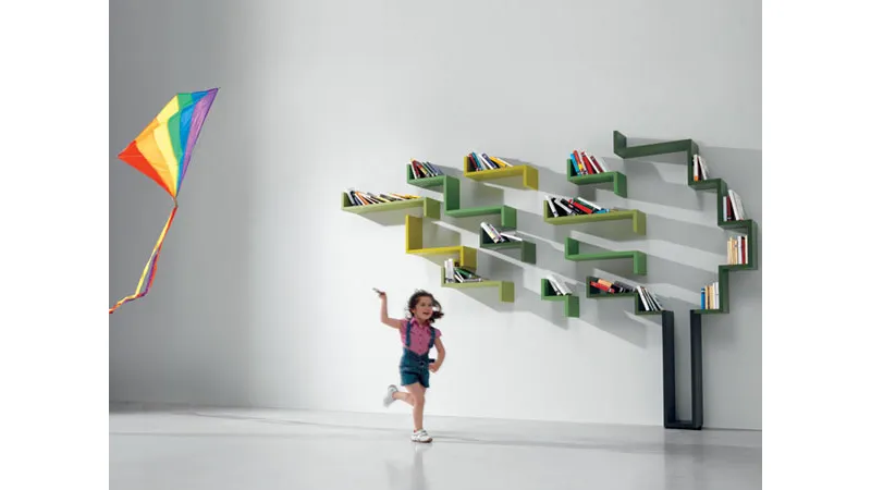 Libreria a forma di albero