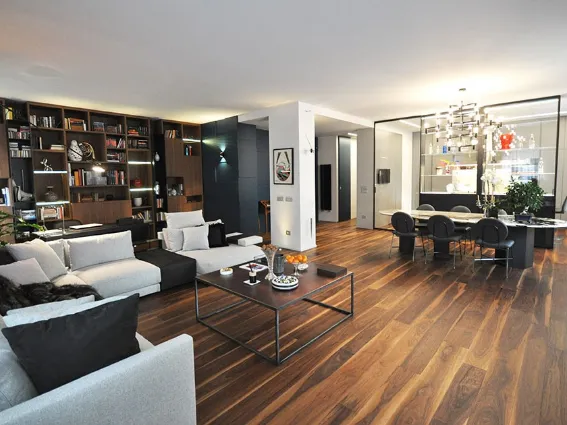 Un interno arredato da Grassi & Radice