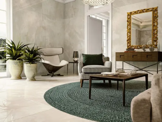 Pavimento in gres porcellanato effetto marmo Gray Stone di Lea Ceramiche 