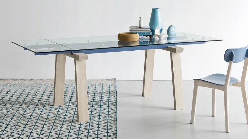 Tavolo Calligaris allungabile in vetro