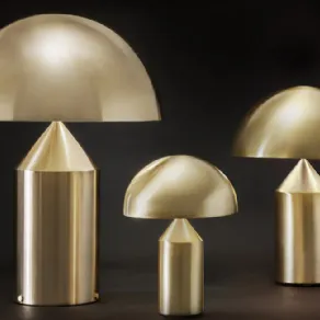 Atollo lampada design di OLUCE, oro