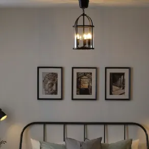 Lampadario in metallo e vetro Galjon Ikea