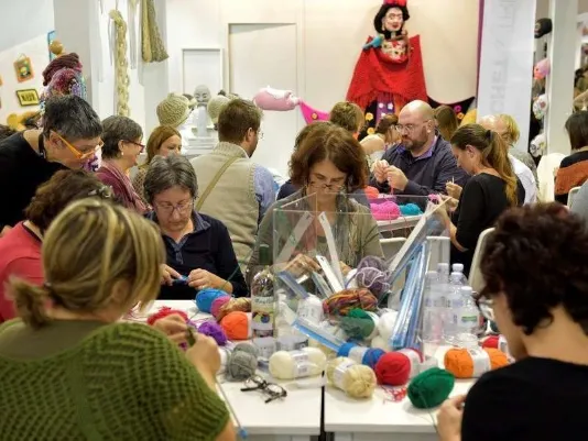 laboratorio alla fiera di Vicenza
