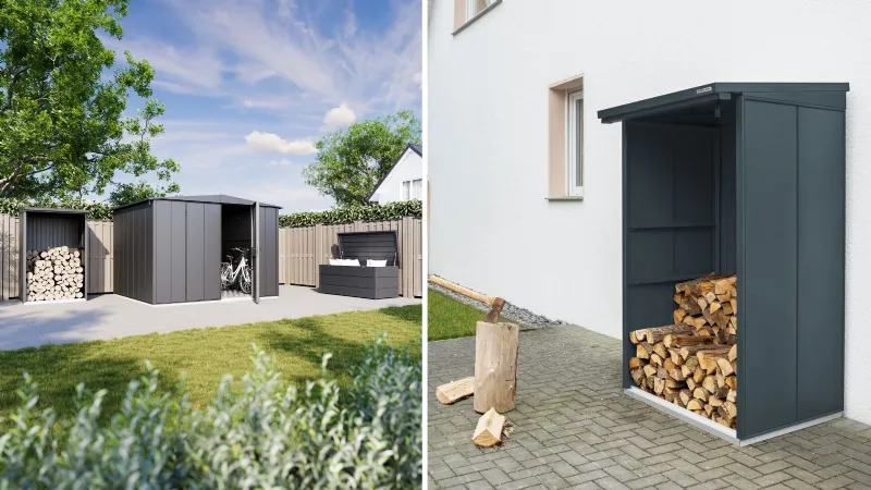 Casetta da giardino e legnaia Berry di Hörmann