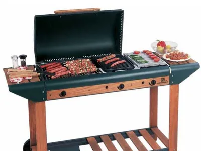 Barbecue con pietra lavica