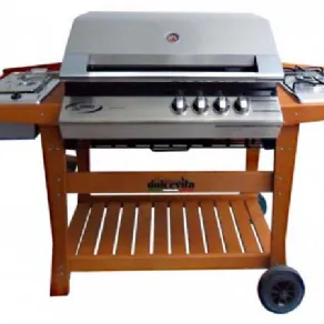 Barbecue con pietra lavica