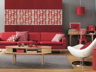 L'arredamento caratterizzato dal rosso