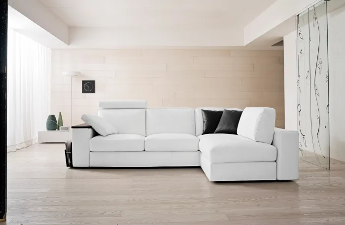 La comodità del divano letto angolare moderno