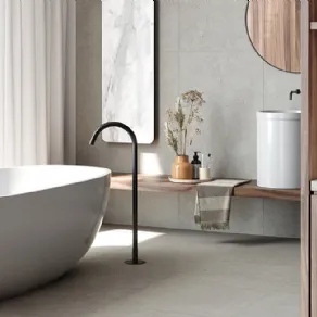 L’effetto pietra calcarea nella collezione Lagom di Terratinta Ceramiche