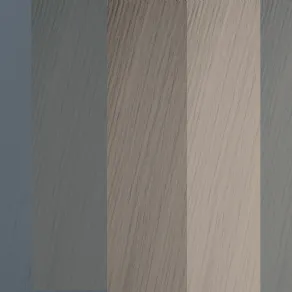 I nuovi 5 colori scelti da Pivato per le porte in legno laccato opaco (da sinistra a destra: Ardesia, Basalto, Canapa, Cashmere, Salvia)