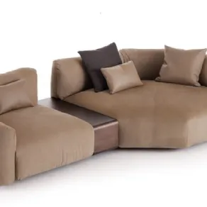 Il divano componibile Flou con tavolino Foglio