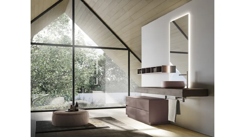 Nyù di Ideagroup presenta soluzioni contemporanee tra volumi e finiture a contrasto