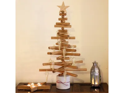 albero di Natale in legno