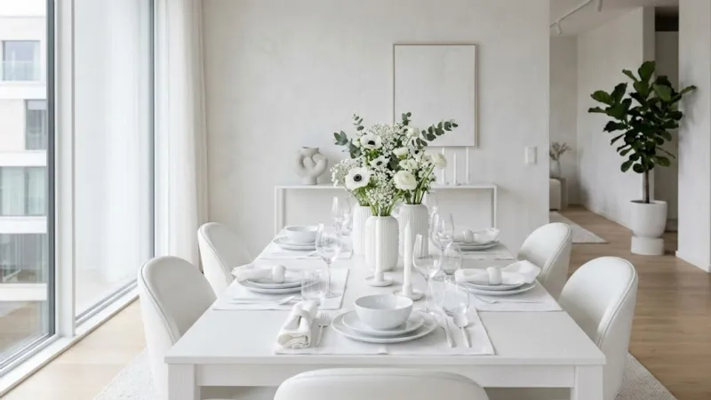 Centrotavola monocromatico