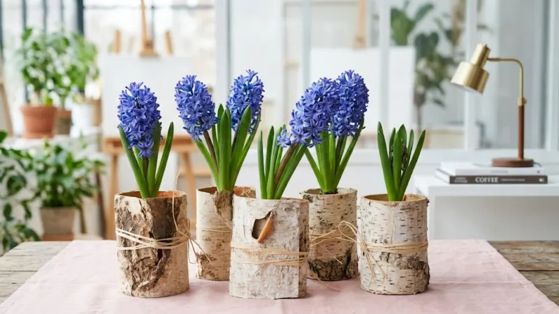 Centrotavola con fiori fai da te