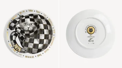 Piatto Calendario 2026 firmato Fornasetti
