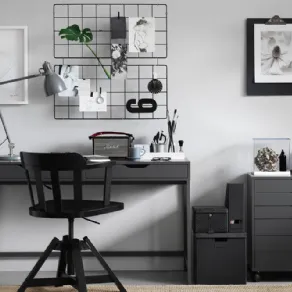 Arredamento ufficio con base monocromatica