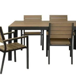 Tavolo da giardino con sedie Ikea, serie Falster