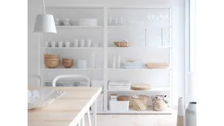 scaffali ikea legno